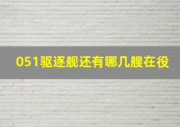 051驱逐舰还有哪几艘在役