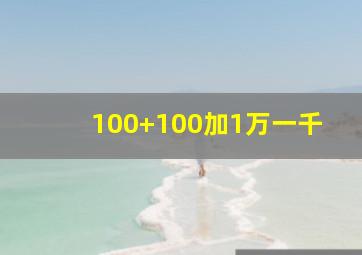 100+100加1万一千