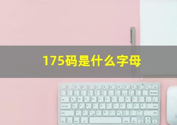 175码是什么字母