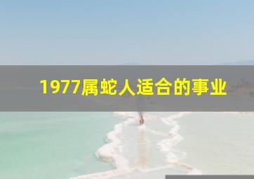 1977属蛇人适合的事业