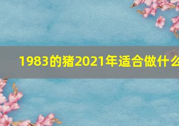 1983的猪2021年适合做什么