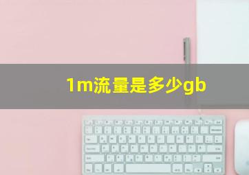 1m流量是多少gb