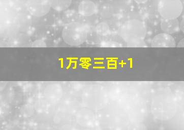 1万零三百+1