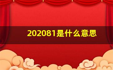 202081是什么意思