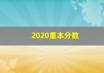 2020重本分数