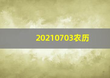 20210703农历