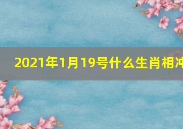 2021年1月19号什么生肖相冲