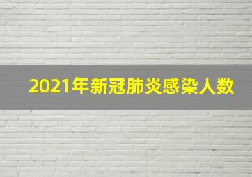 2021年新冠肺炎感染人数