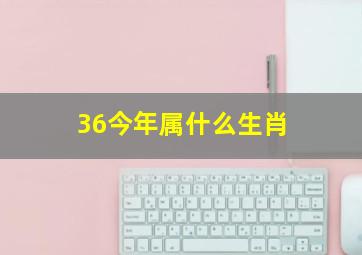 36今年属什么生肖