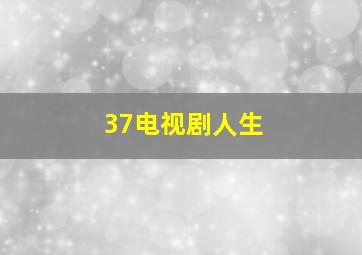 37电视剧人生