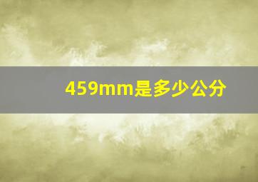 459mm是多少公分