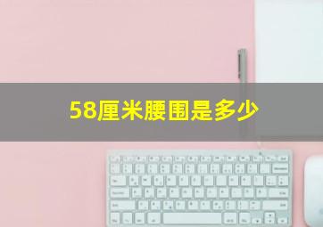 58厘米腰围是多少