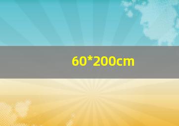 60*200cm