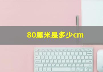 80厘米是多少cm