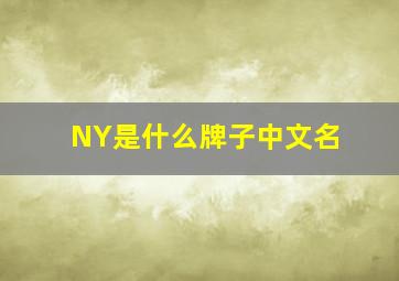 NY是什么牌子中文名