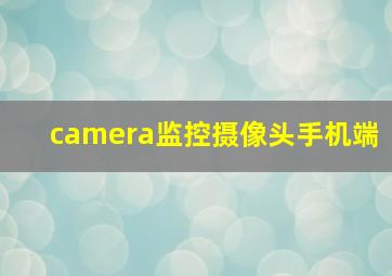 camera监控摄像头手机端