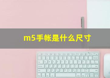 m5手帐是什么尺寸