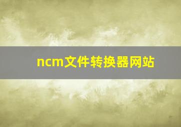 ncm文件转换器网站