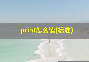 print怎么读(标准)