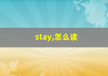 stay,怎么读