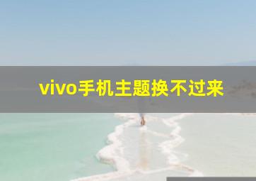 vivo手机主题换不过来