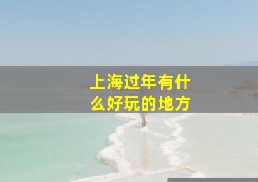 上海过年有什么好玩的地方