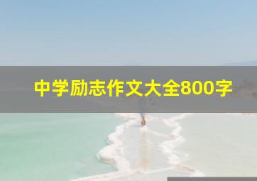 中学励志作文大全800字