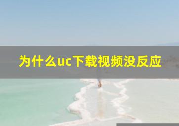 为什么uc下载视频没反应