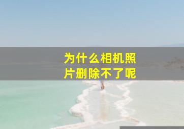 为什么相机照片删除不了呢