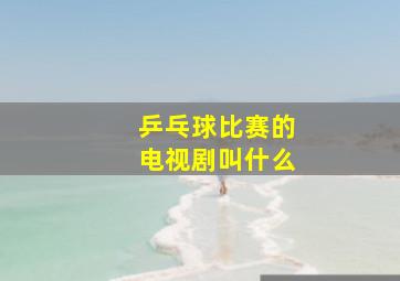 乒乓球比赛的电视剧叫什么