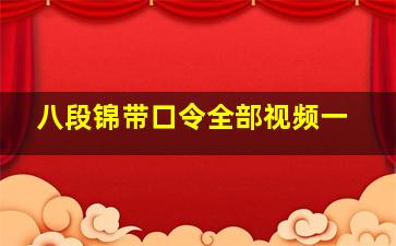 八段锦带口令全部视频一