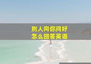 别人向你问好怎么回答英语