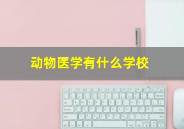 动物医学有什么学校