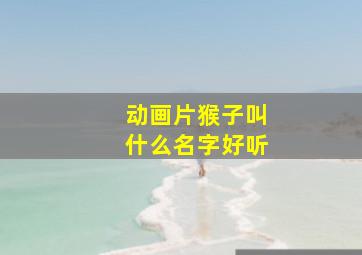 动画片猴子叫什么名字好听