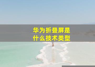 华为折叠屏是什么技术类型