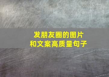 发朋友圈的图片和文案高质量句子