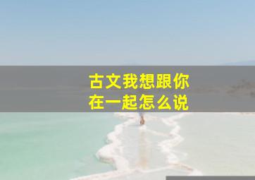 古文我想跟你在一起怎么说