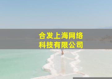 合发上海网络科技有限公司