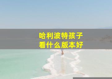 哈利波特孩子看什么版本好