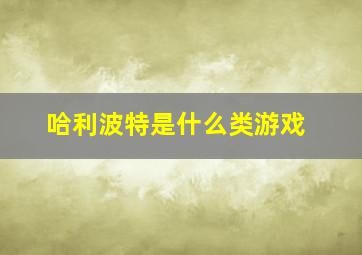 哈利波特是什么类游戏