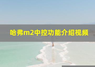 哈弗m2中控功能介绍视频