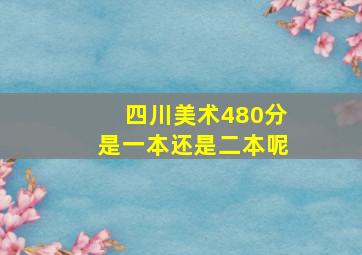 四川美术480分是一本还是二本呢