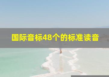 国际音标48个的标准读音