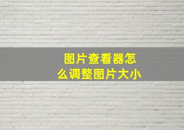 图片查看器怎么调整图片大小