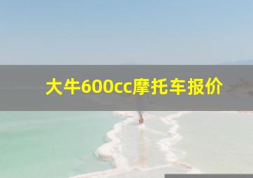 大牛600cc摩托车报价