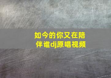 如今的你又在陪伴谁dj原唱视频