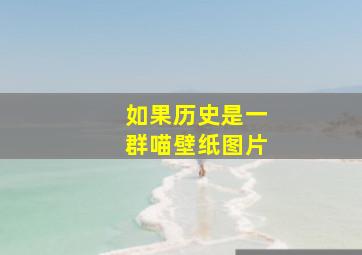 如果历史是一群喵壁纸图片