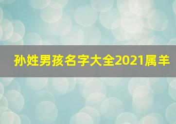 孙姓男孩名字大全2021属羊