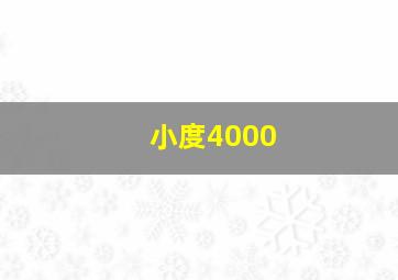 小度4000