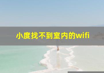 小度找不到室内的wifi